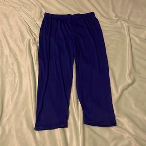 Royal blue knee-high shorts